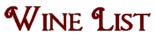 Wine List
